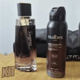 Presente Dia Dos Pais Malbec Icon: Colônia 100ml + 75g/125ml + Caixa De Presente