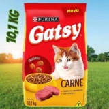 Purina Ração Gatos Adultos Gatsy Carne 10 1Kg