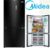 Refrigerador French Door InverterQuattro 482L Preto Midea 127V