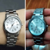 Relógio Casio Masculino Collection Prata Correia Prateado Bisel Prateado Fundo Prateado