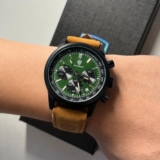 Relógio Luxo Poedagar Masculino Pulseira Em Couro Funcional