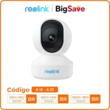 Reolink E1: Câmera de Vigilância Wi-Fi Interna 2K 4MP com Panorâmica, Áudio Bidirecional e Detecção de IA