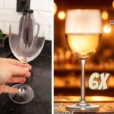 Ruvolo, Taça de Vinho, Taça Ritz para Vinho Branco, Taça de Cristal 335ml 6 Peças