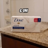 Sabonete em Barra Dove Branco 90 GR 6 unidades