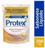 Sabonete Líquido Antibacteriano para as Mãos Protex Nutri Protect Vitamina E 200ml