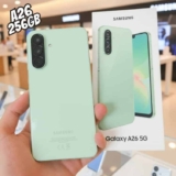 Samsung Celular Galaxy A26 5G 256GB, 8GB RAM, Câmera de 50MP, IP67, Tela Super AMOLED 6.7″, NFC (Verde)