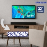 Samsung Combo Smart TV 32″ HD H5000F + Soundbar Samsung HW-B400F