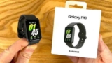 Samsung Galaxy Fit3 Grafite Display de 1.6 AMOLED colorido, Bluetooth, Design Premium em Alumínio, Mais De 100 Exercícios e Resistente à Água e Poeira
