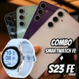 Samsung Galaxy S23 FE 5G 128GB + Smartwatch – Watch FE 40mm 16GB Bluetooth