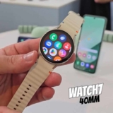 Samsung Galaxy Watch7 Smartwatch 40mm Bt Galaxy Ai Caixa Creme Pulseira Creme Bisel Creme Desenho da pulseira N/A