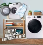 Samsung Lava e Seca Ecobubble 11kg Branca Wd11a – 127v