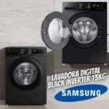 Samsung Lavadora de Roupas Digital Inverter WW13CG Black 13kg 220V