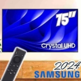 Samsung Smart Big TV 75″ Crystal UHD 4K 75DU8000 – Painel Dynamic Crystal Color, Gaming Hub