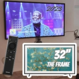 Samsung Smart TV 32″ QLED The Frame 2023 LS03C, Tela Matte, Design slim, Suporte de parede incluso 32″