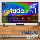 Samsung Smart TV 65″ QLED 4K 65Q65D – Tecnologia de Pontos Quânticos, Design AirSlim