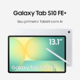 Samsung Tablet Galaxy Tab S10 FE+ WiFi, Prata, 128GB, 8GB, Tela 13.1″ 90Hz, S Pen e Capa Inclusas