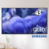 Samsung Vision AI TV 43″ QLED 4K QEF1 2025, Pontos Quânticos, Processador com AI, Art Store, Alexa 43″