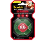 Scotch, 3M, Fixa Forte, Fita Dupla Face, Fixação Extrema, 12mm x 2m
