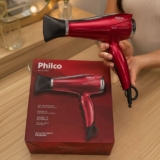 Secador de Cabelo Philco Íons Tourmaline Cherry 2200W 2 Velocidades PSC2300