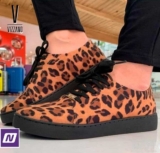Slip On Vizzano Animal Print Onça Feminino