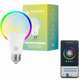 Smart Lâmpada Wi-Fi Positivo Casa Inteligente, Iluminação Branca (Quente e Fria) e RGB (Até 16 Milhões de Cores), 9W, 806 Lúmens, LED, Bivolt, Compatível com Alexa e Google Assistente