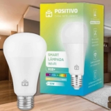 Smart Lâmpada Wi-Fi RGB LED 10W, Cores Mais Vibrantes (até 16 milhões de combinações), Branco Quente e Frio, 1100 Lúmens, Bivolt, Positivo Casa Inteligente, Compatível c/Alexa e Google Assistente