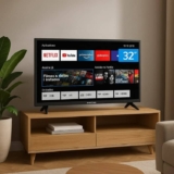 Smart TV 32″ HD Britânia B32CRA Roku TV LED Wi-fi HDMI USB