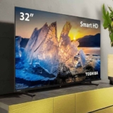 Smart TV 32” Toshiba HD TB020M Tela DLED com Assistente de Voz Integrado, Vidaa, Wi-Fi, USB, HDMI