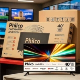 Smart TV 40” Philco PTV40M9GACGB Wi-fi HDMI USB Android TV Dolby Audio Preta