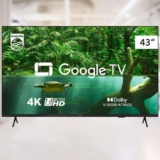 Smart Tv 43 Philips Ambilight Google Tv Comando De Voz Cinza Bivolt