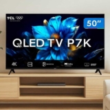Smart TV 50″ TCL 4K UHD QLED 50P7K Google TV AiPQ Google Assistente 3 HDMI