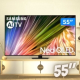 Smart TV 55” 4K UHD Neo QLED Samsung AI TV 55QN85D – 120Hz Wi-Fi Bluetooth