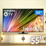 Smart TV 55” 4K UHD Neo QLED Samsung AI TV 55QN85D – 120Hz Wi-Fi Bluetooth