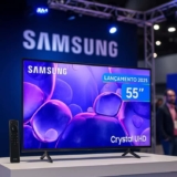 Smart TV 55″ Samsung 4K UHD Crystal UHD UN55U8600FGXZD Tizen Bixby 3 HDMI