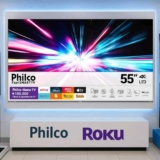 Smart TV 55″ Philco 4K UHD LED Roku TV Dolby Audio P55CRA