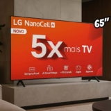 Smart TV 65″ 4K UHD NanoCell LG 65NANO80TSA Wi-Fi Bluetooth com Alexa 3 HDMI 2 USB