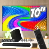 Smart TV 70″ QLED 4K 70Q65D 2024 + Soundbar HW-B550/ZD Combo