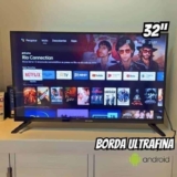 Smart Tv Aiwa 32” Android Hd Borda Ultrafina Wi-fi Hdr10