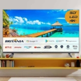 Smart Tv Britânia 50 Polegadas Btv50g2sgtssgbl 4k Uhd Led Dolby Audio Google Tv