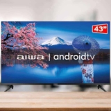 Smart TV D-LED 43″ AIWA Full HD Android Full HD Borda Ultrafina Preto