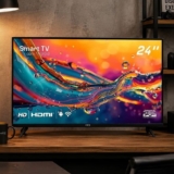 Smart TV HQ 24″ HD tela sem bordas Android 12 design slim HQS24NKHM