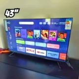 Smart TV HQ 43″ Full HD tela sem bordas Sistema Android Design Slim HQS43NKHM