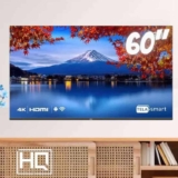 Smart TV HQ 60″ UHD 4K, HDR Android 11, Design Slim, Processador Quad Core, Espelhamento de tela – HQSTV60NK