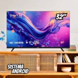 Smart TV LED 32 hq HD 3 hdmi 2 USB wi-fi Android 11 Design Slim KDE32GR315LN
