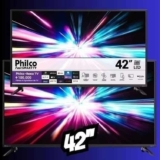 Smart TV LED 42″ Philco Full HD PTV42G6FR2CPF com Roku TV, Google Assistente, Dolby Audio e processador Quad-core