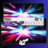Smart Tv Led 42” Ptv42g6fr2cpf Roku Dolby Audio Preta Philco