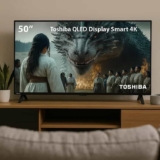 Smart TV QLED 50 4K Toshiba Google TV 3HDMI 2USB Wi-Fi