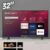 Smart TV Roku SEMP TCL 32, HD, WideScreen, HDMI, USB, WiFi, Preto – 32R5500
