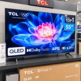 Smart Tv Tcl 55 Polegadas Qled 4k T6c Wifi Bluetooth Google Tv Tela Hva E Hdr10+ 55t6c
