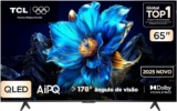 Smart TV TCL 65 Polegadas QLED 4K P7K WiFi Bluetooth Google TV HDR10+ Dolby Atmos Dolby Vision 65P7K